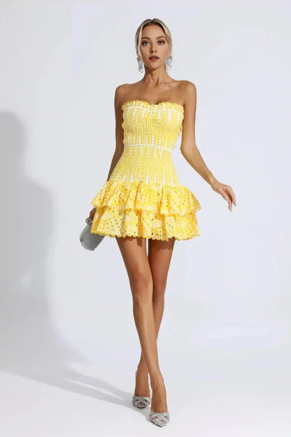 Stacey Strapless Summer Mini Dress