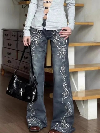 Precious Stone Medieval Slim Flare Pant