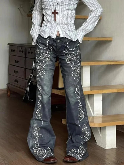 Precious Stone Medieval Slim Flare Pant