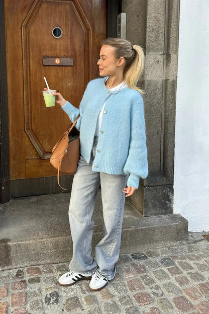 Knitted Vest - Baby Blue