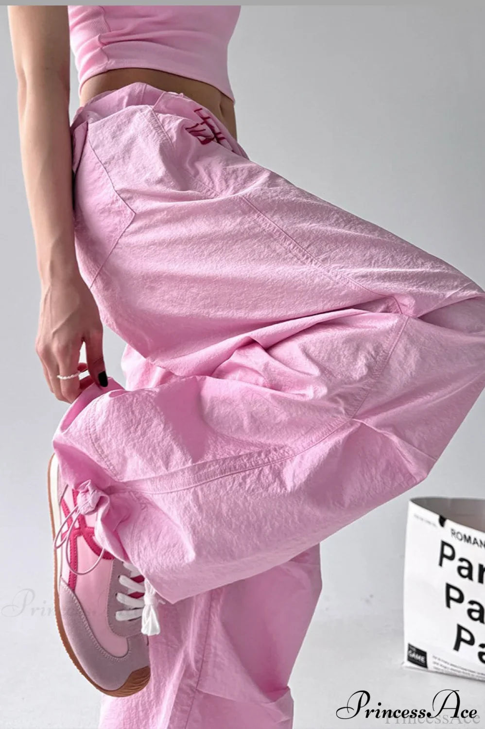 Quick-Dry Lightweight Loose Wide-Leg Drawstring Pants