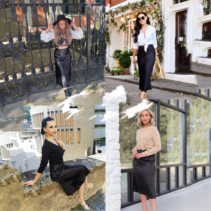 Premium Silk Elegant Skirt