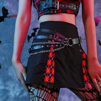 Rebellious Dark Fringe Belt