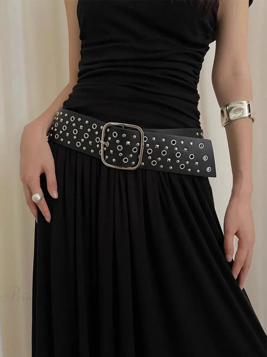 Rebellious Dark Metal Wide Belt