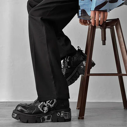 Rebellious Dark Motorcycle Elevated Sneaker