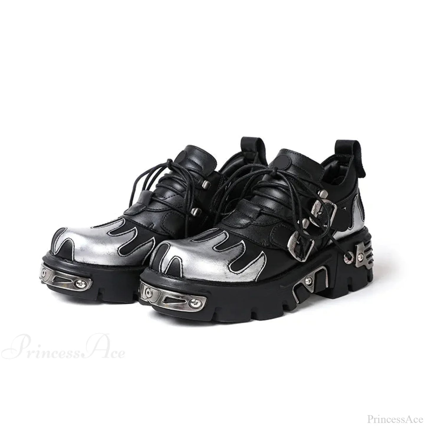 Rebellious Dark Motorcycle Elevated Sneaker