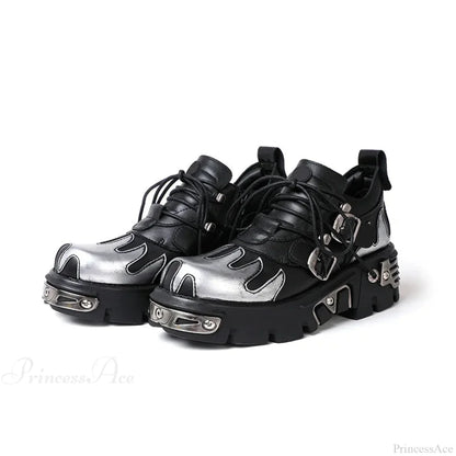Rebellious Dark Motorcycle Elevated Sneaker