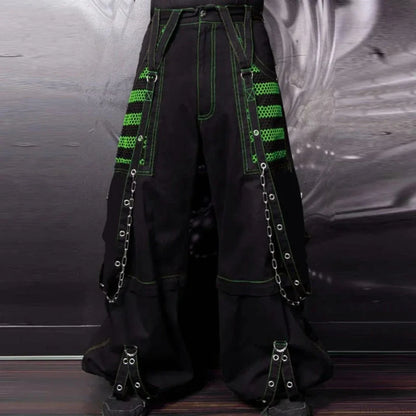 Rebellious Dark Y2K Wide Leg Trouser