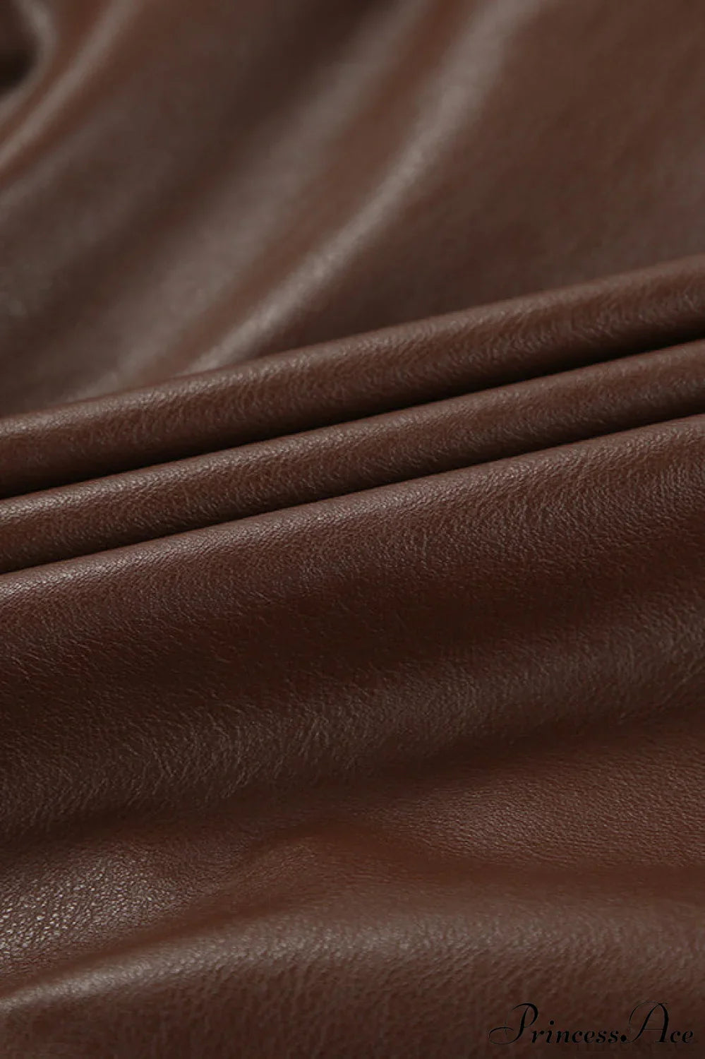 Retro Leather Blazer Collar Elegant Coat