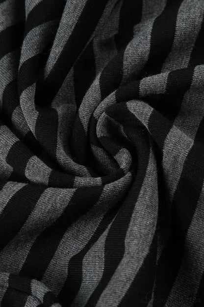 Retro Striped Bootcut Knit Pants