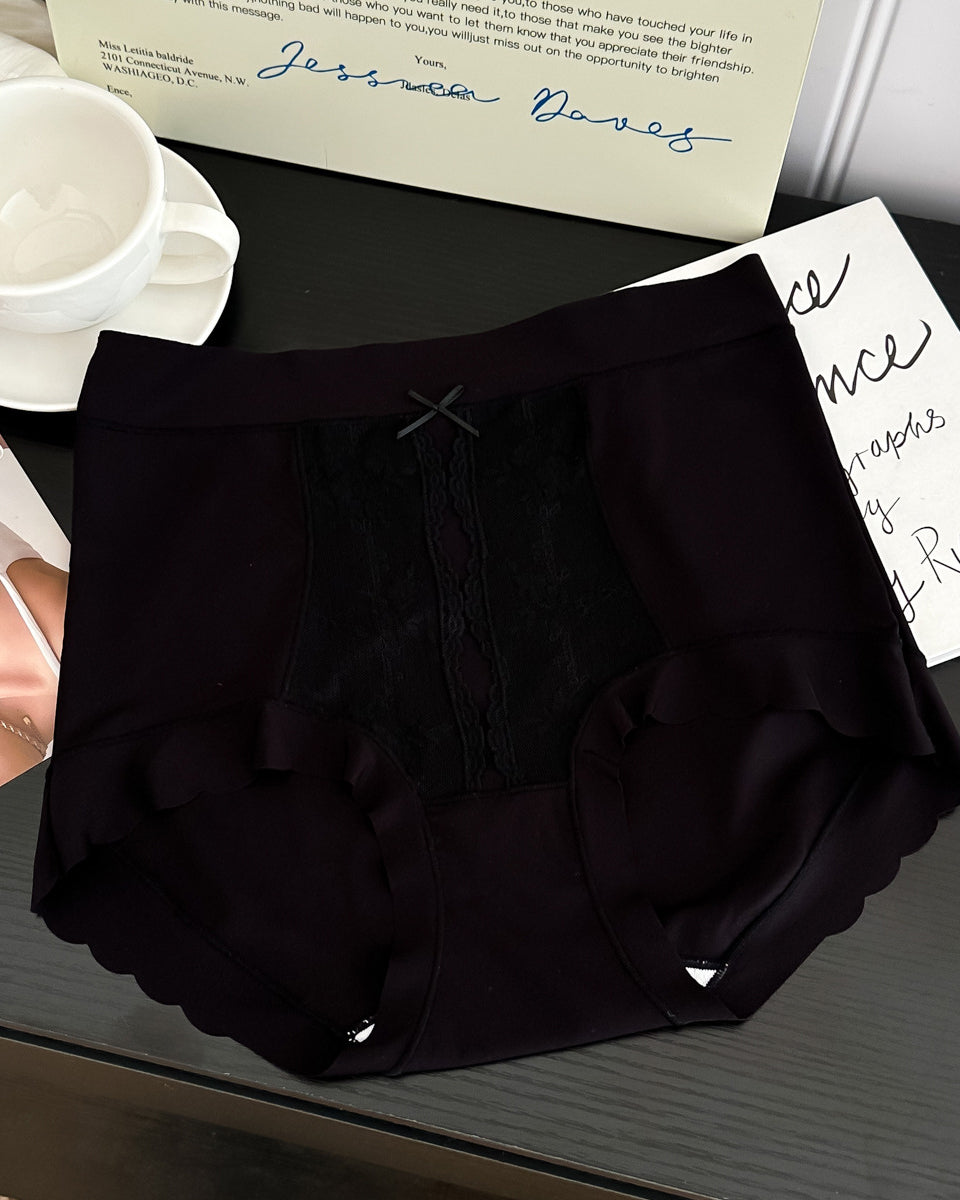 French High Waist Light Tummy Shaping Ice Silk Panties