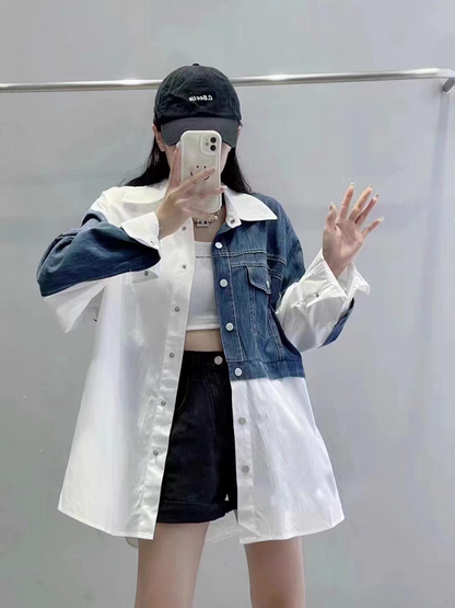 Denim Patch Shirt