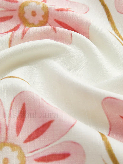 Romantic Print Sleeveless Mini  Dress
