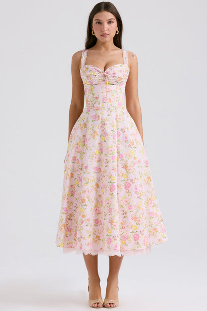 Floral - Spaghetti Strap Floral Sweet & Sassy Dress