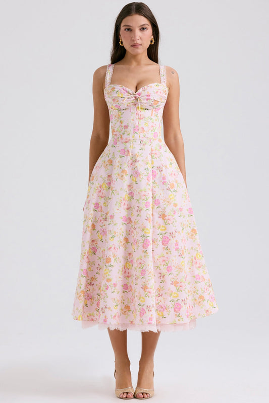 Floral - Spaghetti Strap Floral Sweet & Sassy Dress