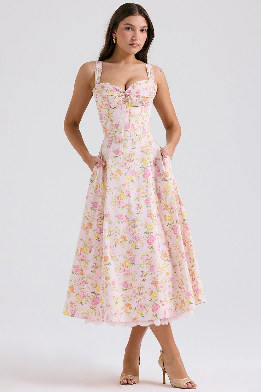 Floral - Spaghetti Strap Floral Sweet & Sassy Dress