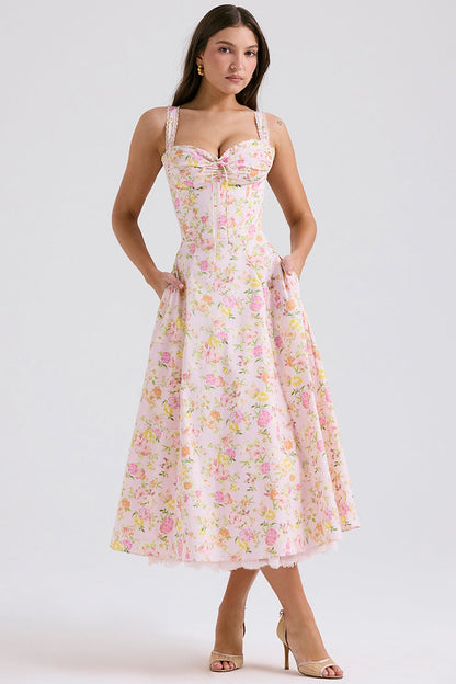 Floral - Spaghetti Strap Floral Sweet & Sassy Dress