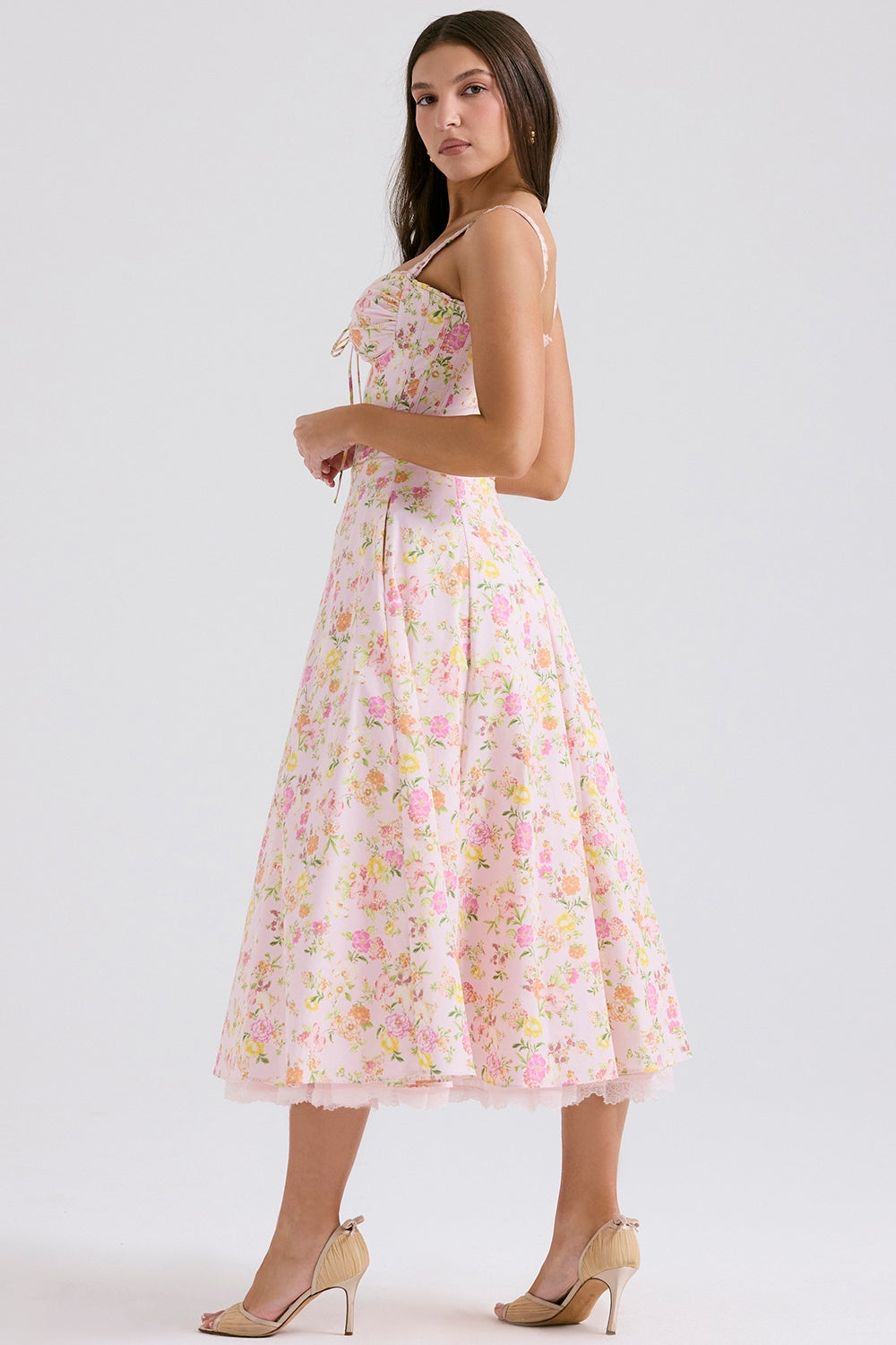 Floral - Spaghetti Strap Floral Sweet & Sassy Dress