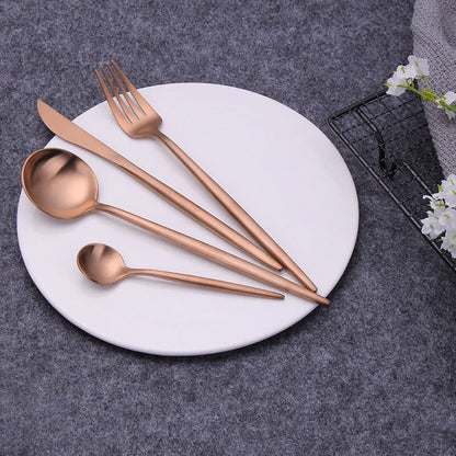 Modern Rosé Flatware Set