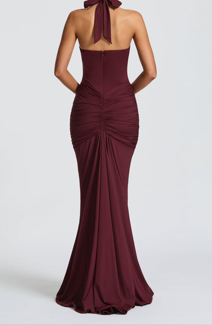 Elvera Maxi Dress - Cherry Lacquer