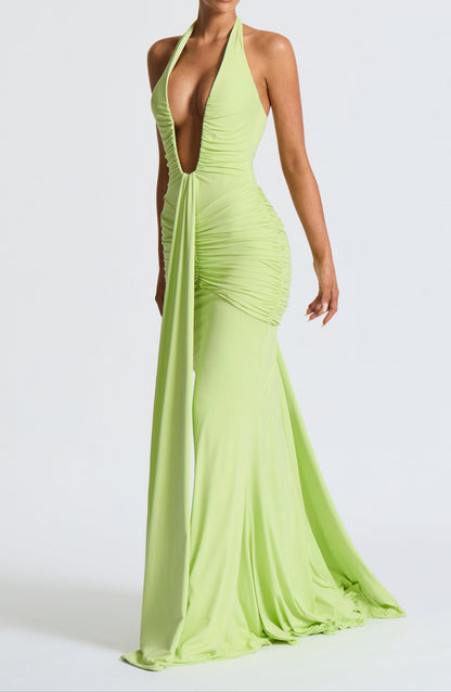 Edda Maxi Dress - Lime