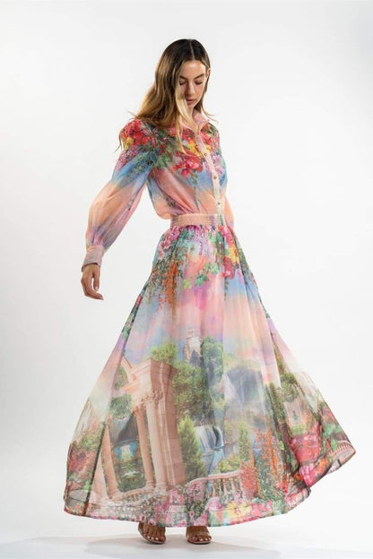Roxanne Floral Printed Blouse Set