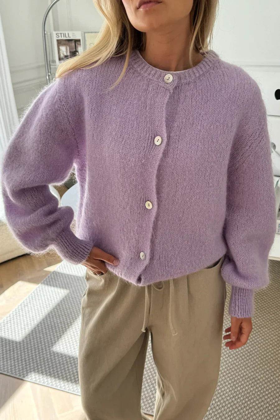 Knitted Vest - Lila