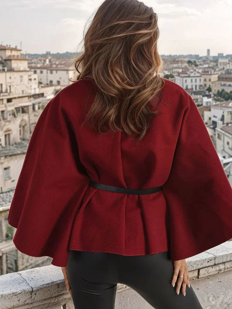 Woolen Cape With Belt