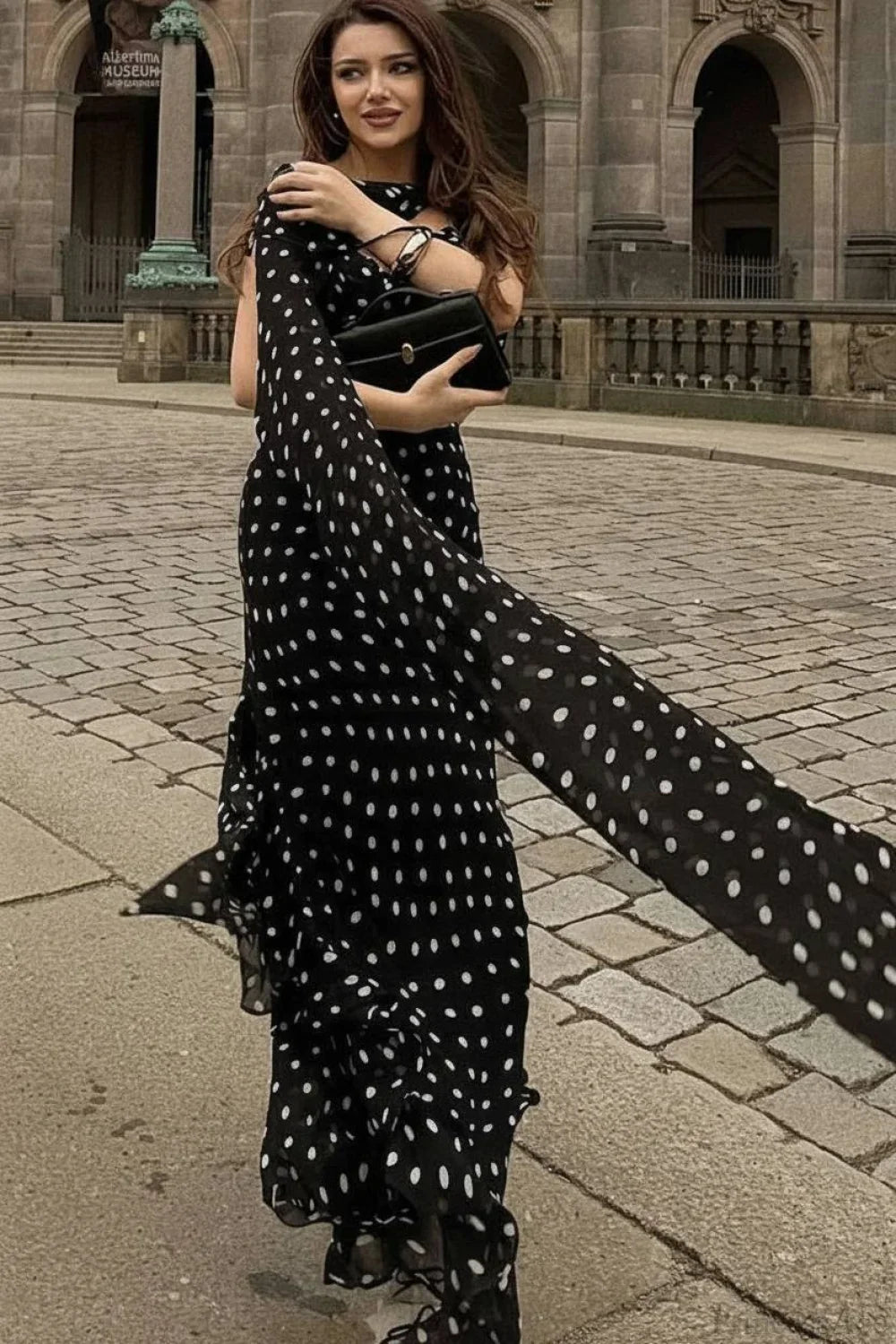 Ruffled Spaghetti Strap Maxi Dress