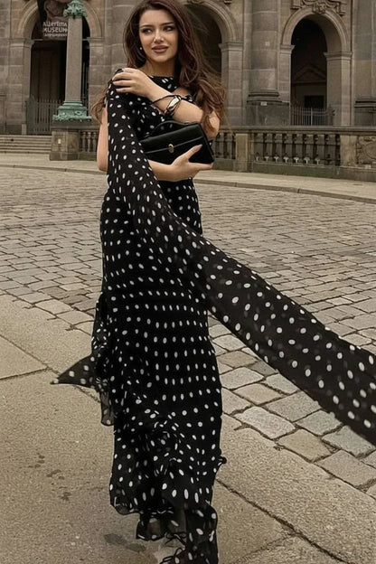 Ruffled Spaghetti Strap Maxi Dress