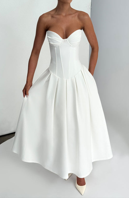 Amadea Midi Dress - Ivory