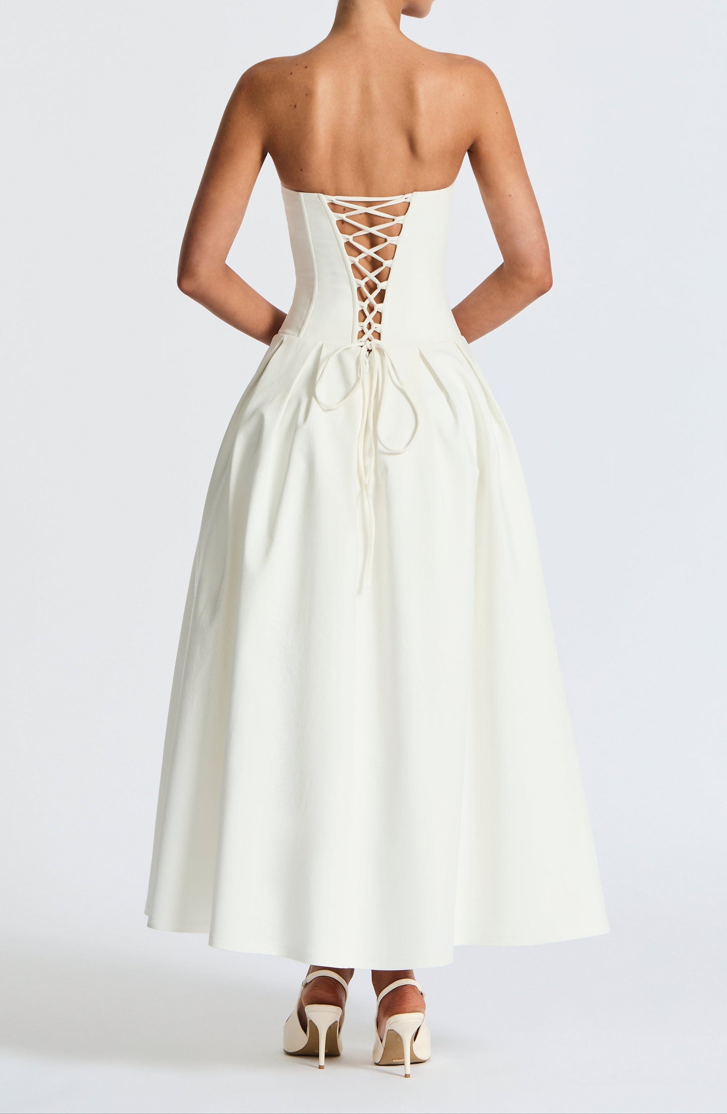 Amadea Midi Dress - Ivory