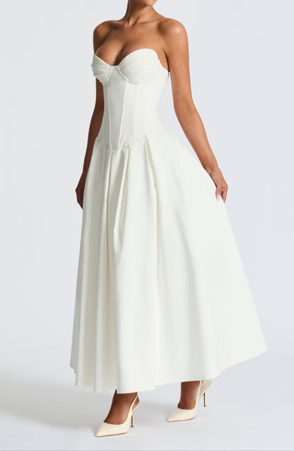 Amadea Midi Dress - Ivory