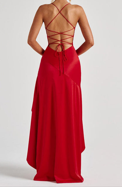 Agnesina Maxi Dress - Red