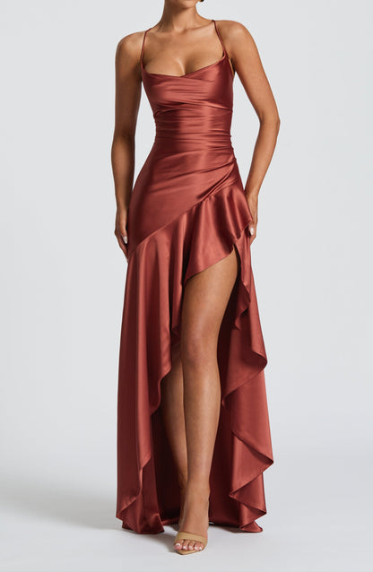 Cosetta Maxi Dress - Rust