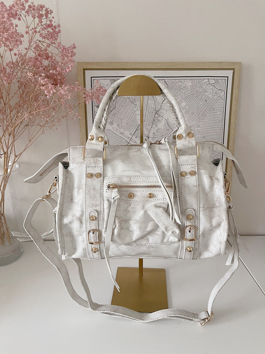 City Bag Powder White