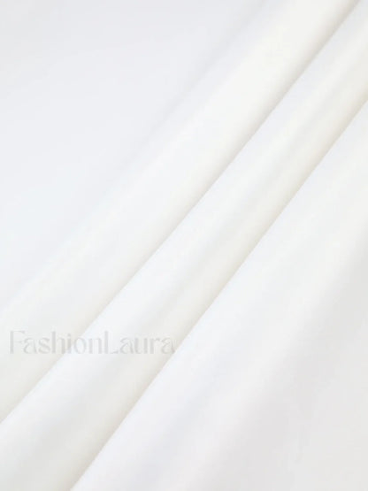 Satin Patchwork Split Maxi Skirt
