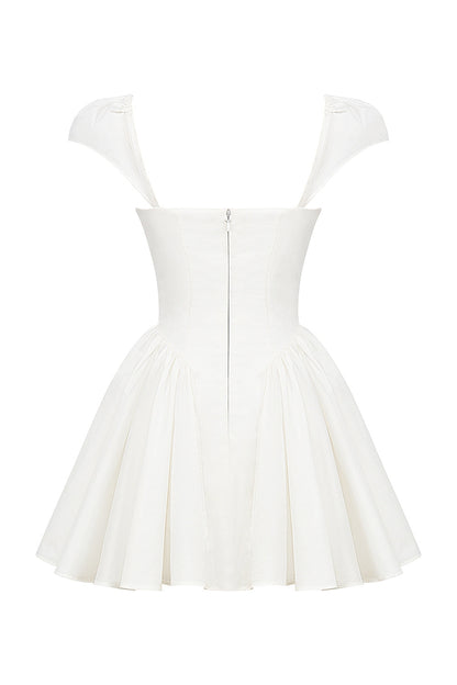 White – Flirty Pure Babe A-Line Dress