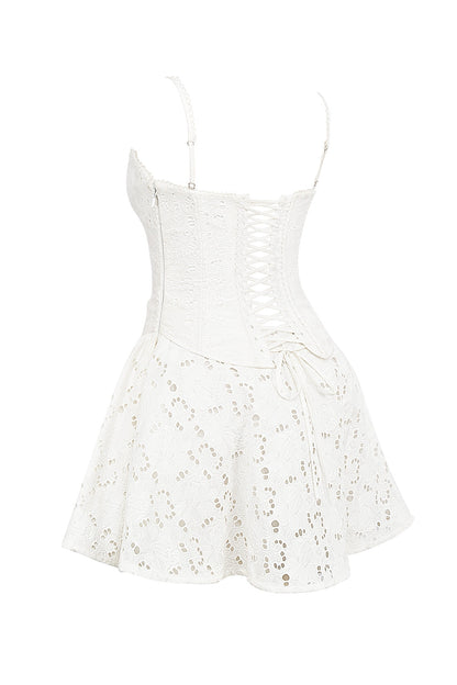 White – Lace Embroidered Innocence Dress