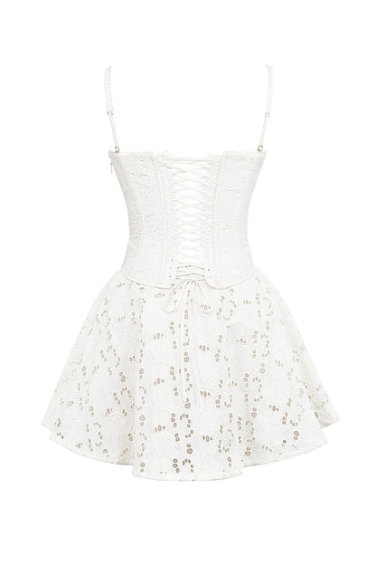 White – Lace Embroidered Innocence Dress