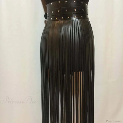 Seductive Gothic Leather Harness Waist Belt