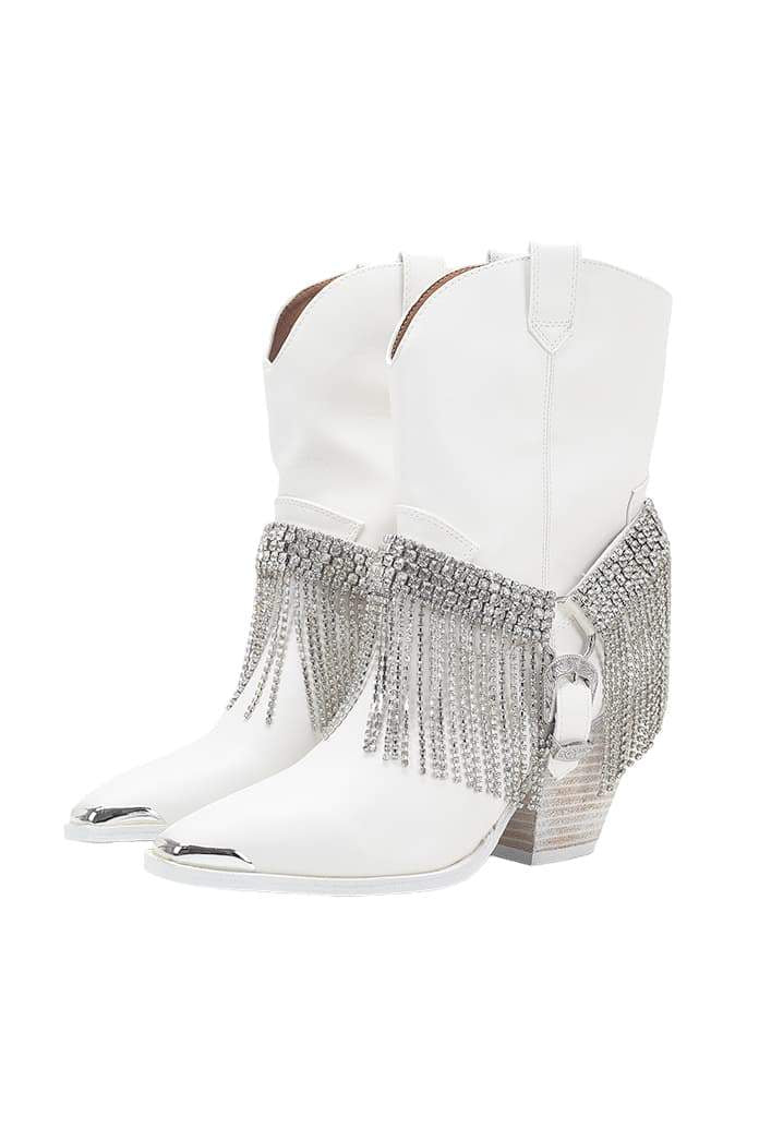 Serena Diamante Tassel Western Boots
