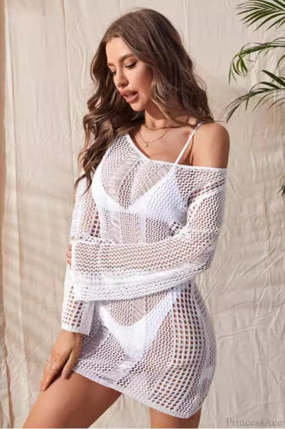 Sexy Sheer Chiffon V-Neck Blouse