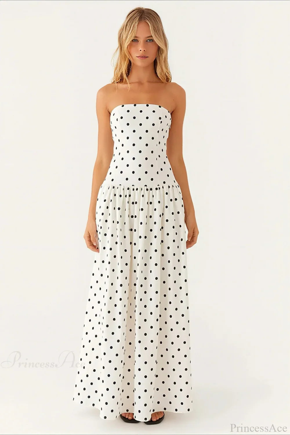 Sexy Strapless Maxi Dress