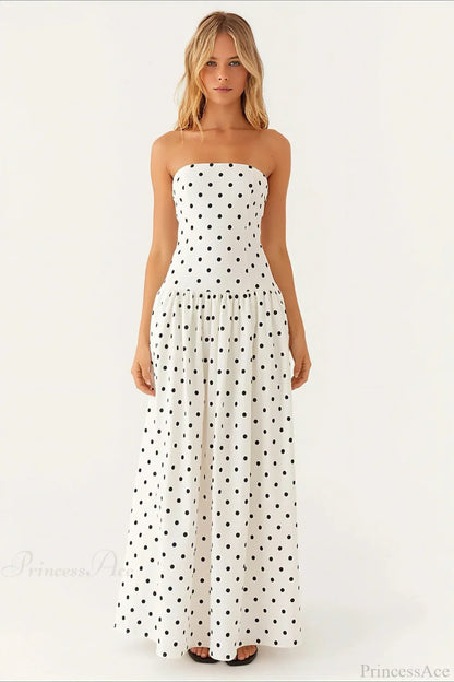 Sexy Strapless Maxi Dress