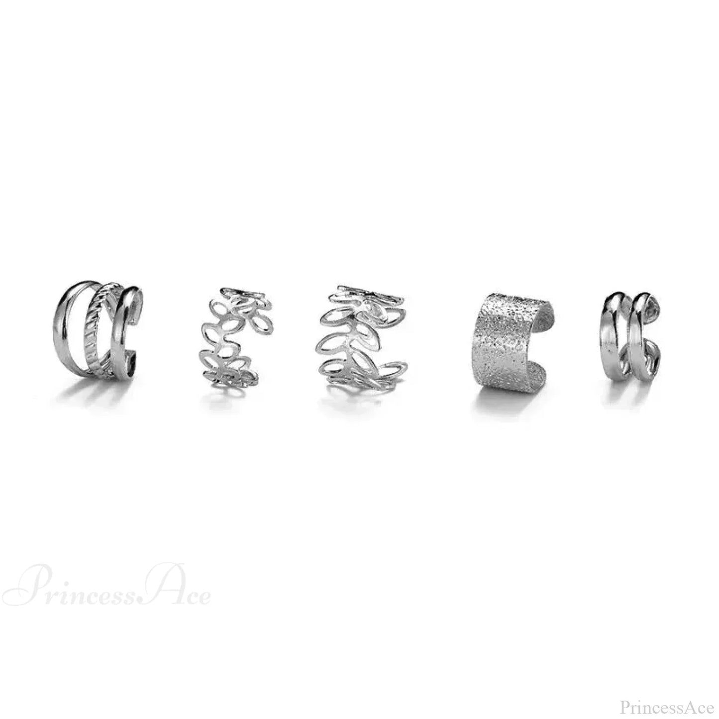 Shiny Foliage Clamp Basic Non-Puncturing Earring