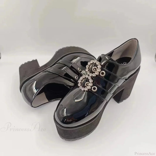 Shiny Leather JK Gothic Tall Heel