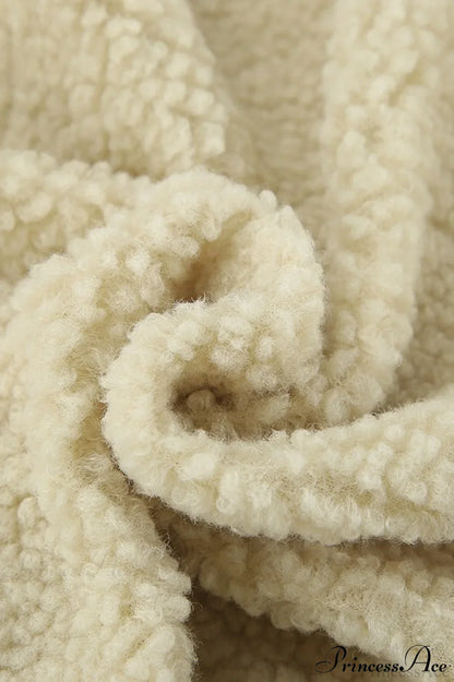 Short Stand Collar Sherpa Jacket