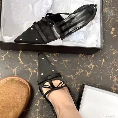 Silky Ribbon Gothic Rhinestones Mary Janes Tall Heel