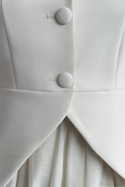 Sleeveless Vest Puff Skirt Two Piece Set